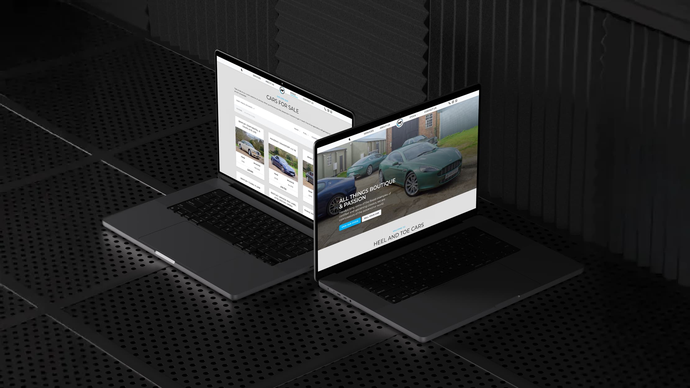 Heel & Toe Cars website
